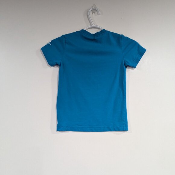 *3/$10* Nike Just Do It Graphic Tee Bright Blue Size 6 Size Medium - Picture 3 of 4